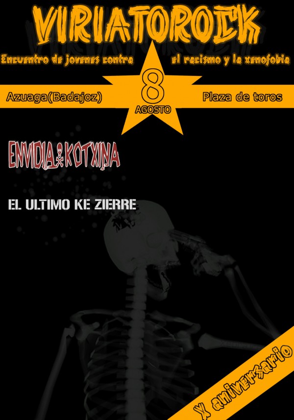 Cartel de X Aniversario de Viriatorock 