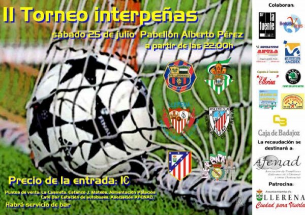 Cartel de II Torneo Interpeñas 