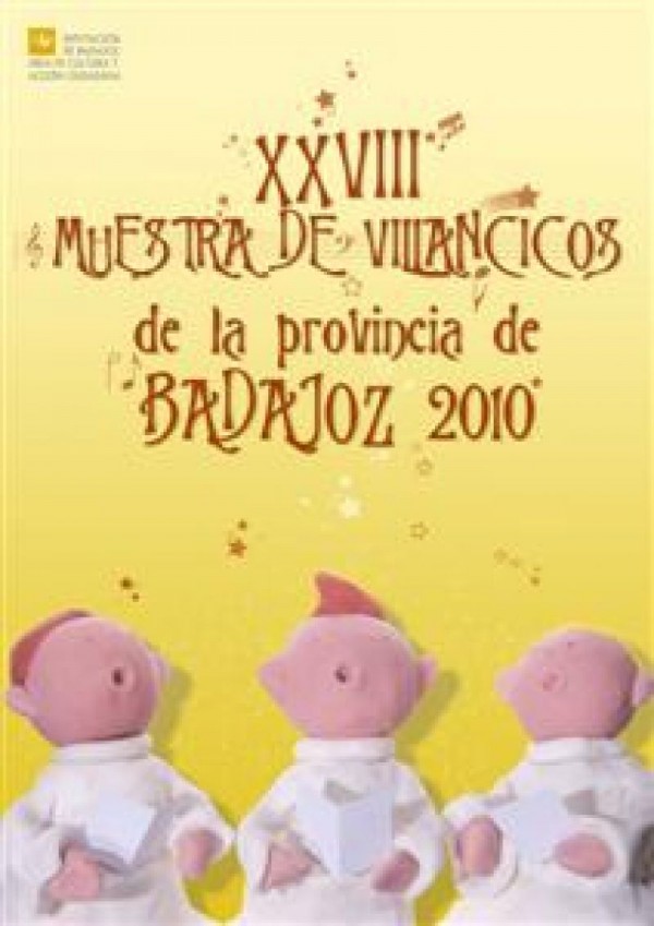 Cartel de XXVIII Muestra Provincial de Villancicos en Llerena 