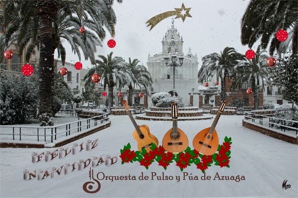 Cartel de Concierto e Navidad de la Orquesta de Pulso y Púa de Azuaga