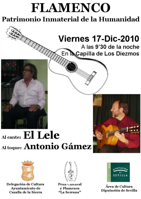 Cartel de Flamenco Patrimonio Inmaterial de la Humanidad