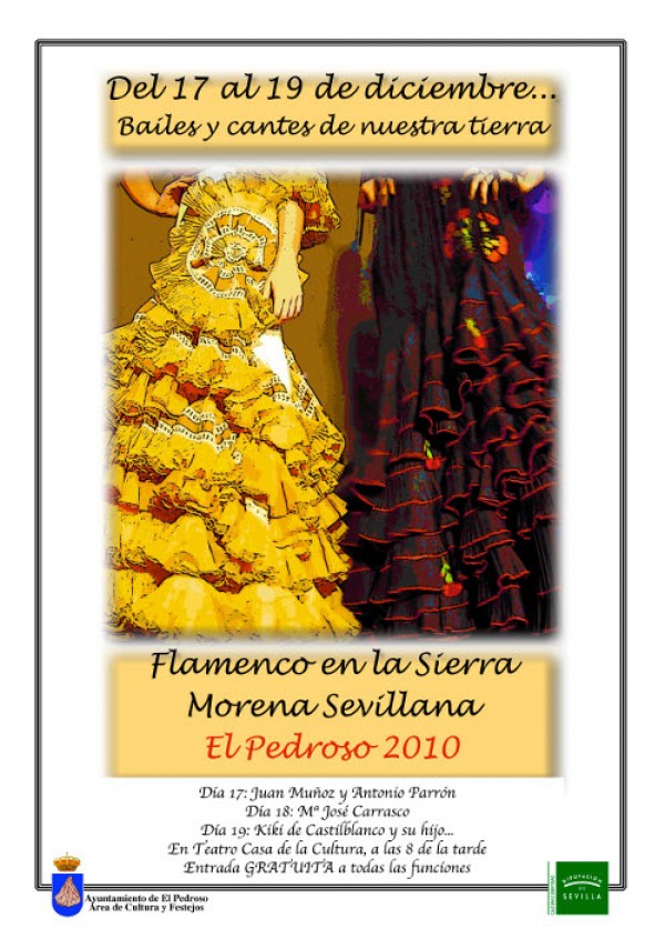 Cartel de Bailes y cantes de nuestra tierra