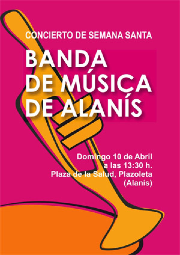 Cartel de Concierto de la Banda de Música de Alanís 