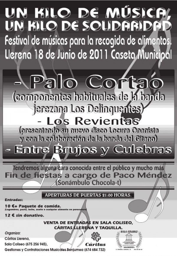 Cartel de Festival-Un kilo de música, un kilo de solidaridad 