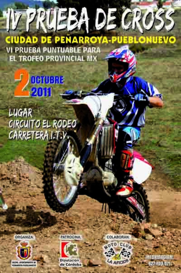 Cartel de IV Prueba de Cross “Ciudad de Peñarroya – Pueblonuevo” 