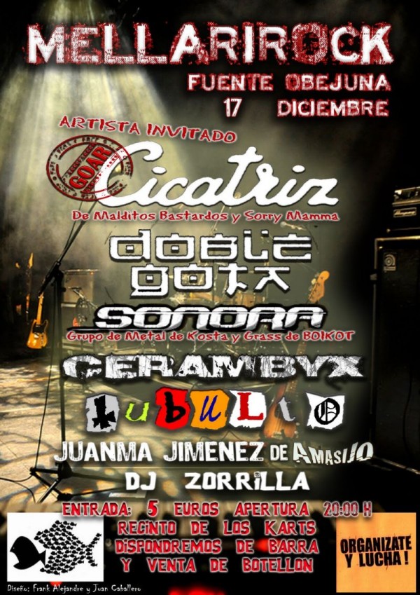 Cartel de I Concierto Mellarirock 