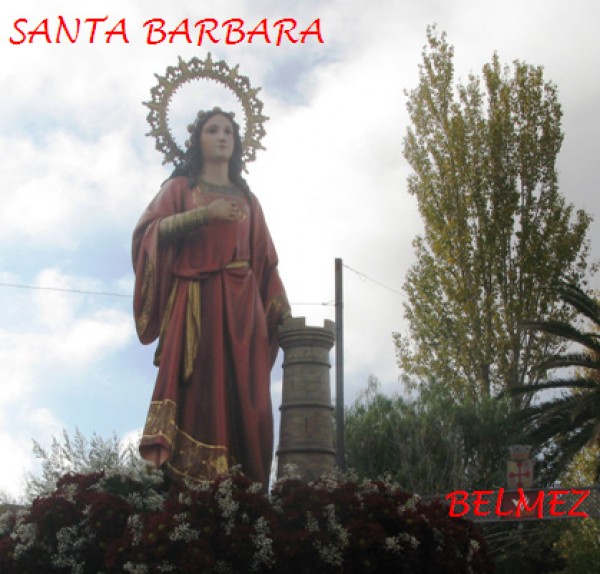 Cartel de Festividad de Santa Bárbara en Belmez 
