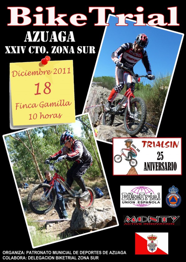 Cartel de XXIV Campeonato Zona Sur Bike Trial