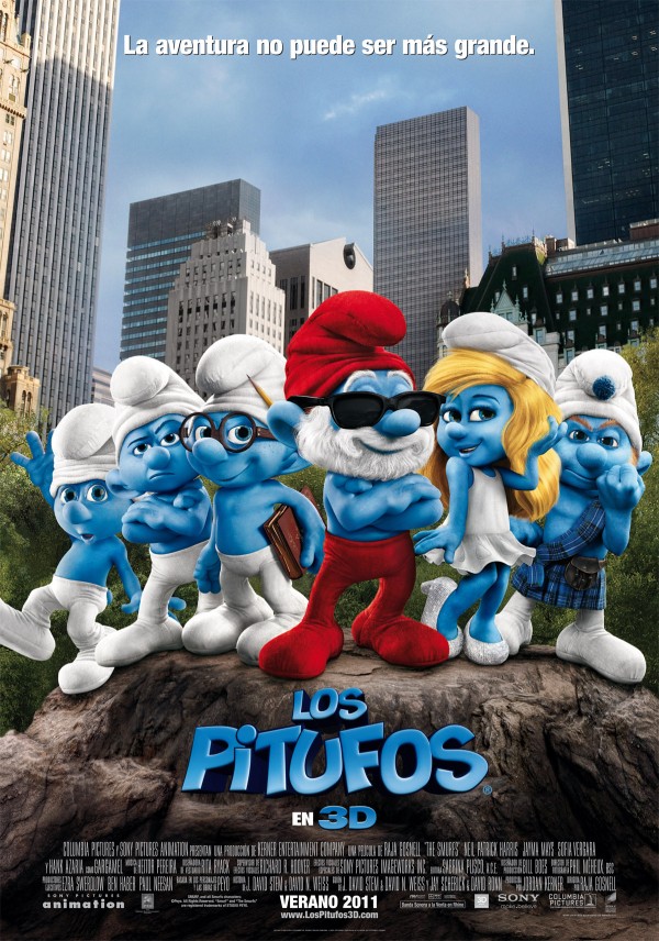 Cartel de Cine: Los Pitufos 