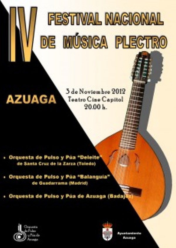 Cartel de IV Festival Nacional de Música Plectro