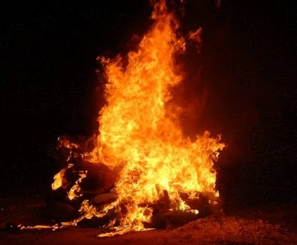 Cartel de Candelas de Nochebuena en Azuaga