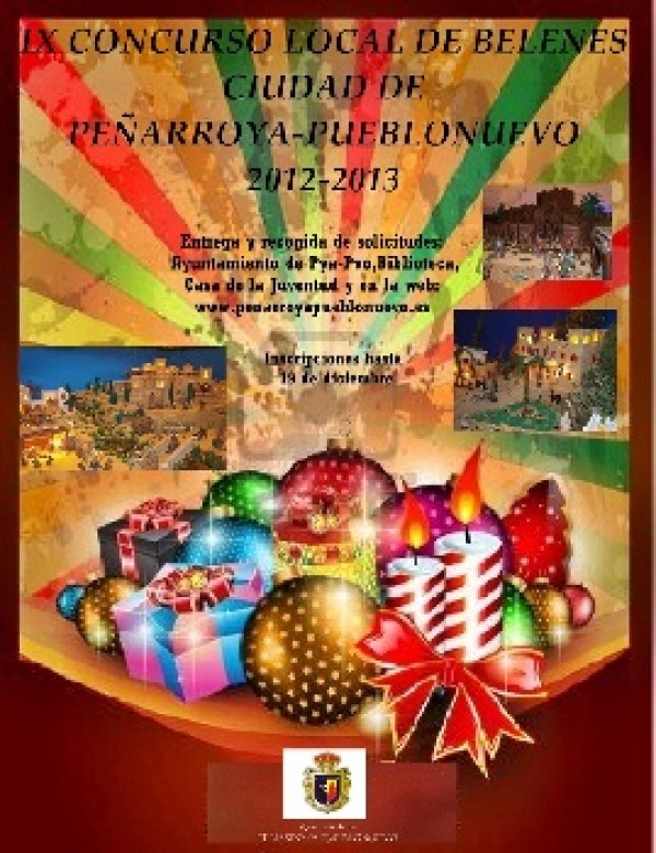 Cartel de IX Concurso Local de Belenes Ciudad de Peñarroya – Pueblonuevo 