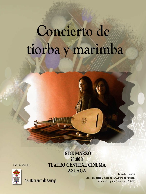 Cartel de Concierto de tiorba y marimba