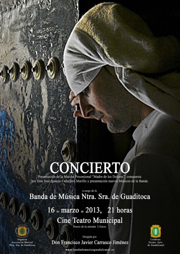 Cartel de Concierto de marchas procesionales en Guadalcanal