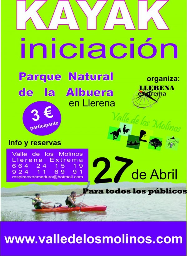 Cartel de Iniciación al Kayak