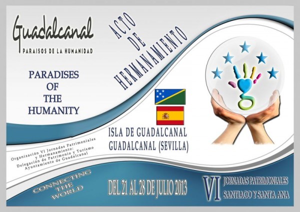 Cartel de VI Jornadas Patrimoniales de Santiago y Santa Ana