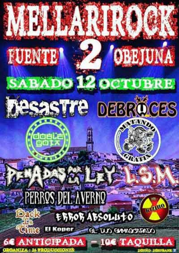 Cartel de II Edición de Mellarirock Festival 