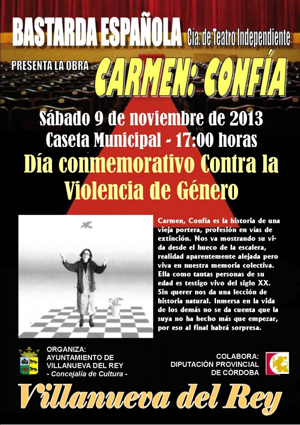 Cartel de Teatro - “Carmen: confía”