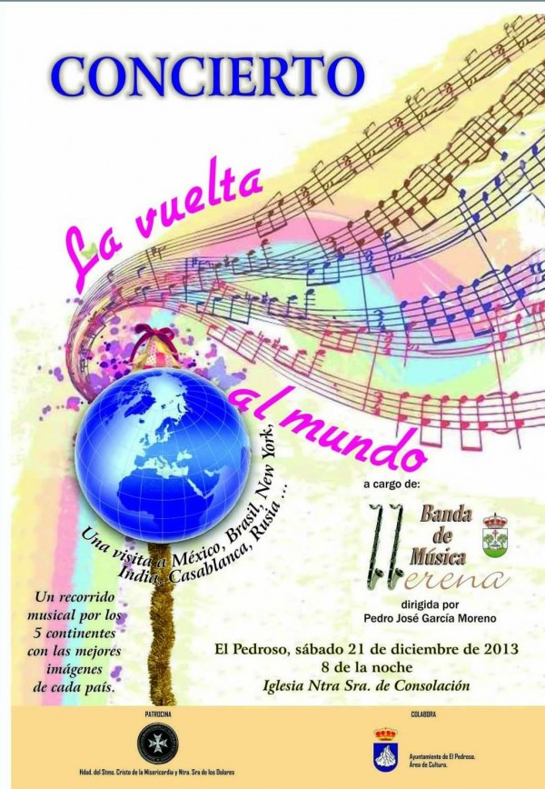 Cartel de Merienda Solidaria y Concierto de Navidad 