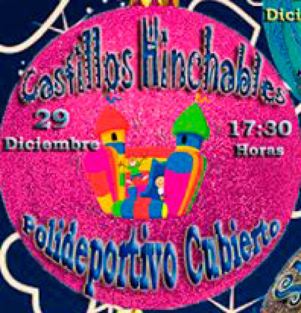 Cartel de Castillos Hinchables en Fuente Obejuna