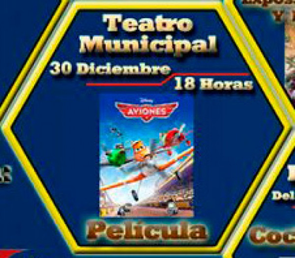 Cartel de Cine "Aviones" en Fuente Obejuna