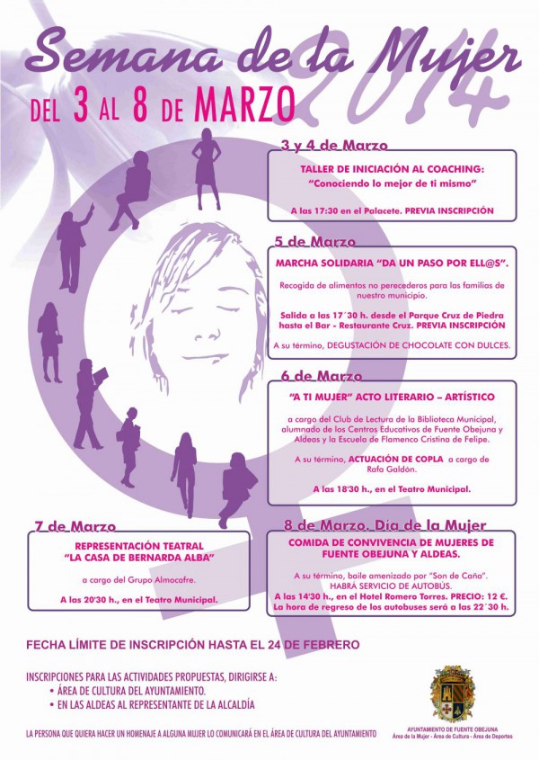 Cartel de Semana de la Mujer en Fuenteovejuna