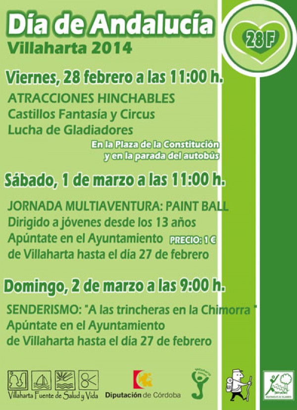 Cartel de Día de Andalucía en Villaharta