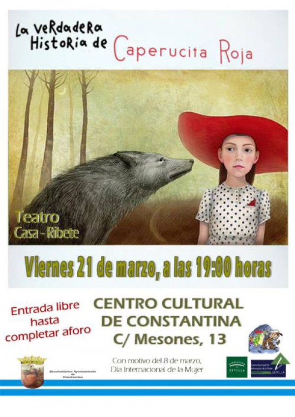 Cartel de Teatro – La Verdadera Historia de Caperucita Roja 