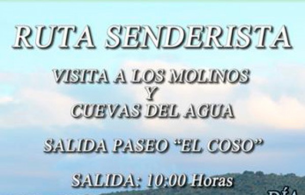 Cartel de Ruta Senderista en Guadalcanal 