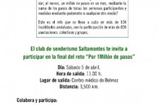 Final reto “Por un millón de pasos” 