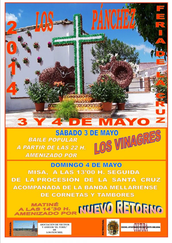 Cartel de Feria de La Cruz 2014 en Los Pánchez