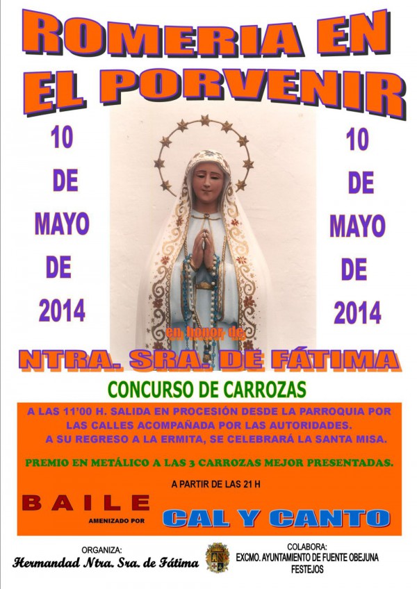Cartel de Romería en el Porvenir 