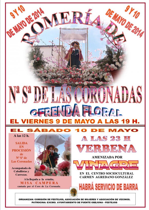 Cartel de Romería en La Coronada 