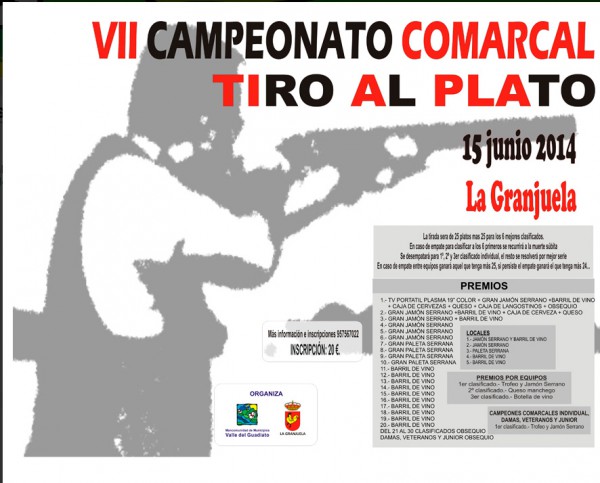 Cartel de VII Campeonato Comarcal de Tiro al Plato 