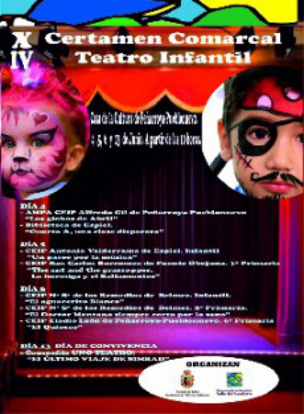 Cartel de XIV Certamen Comarcal de Teatro Infantil