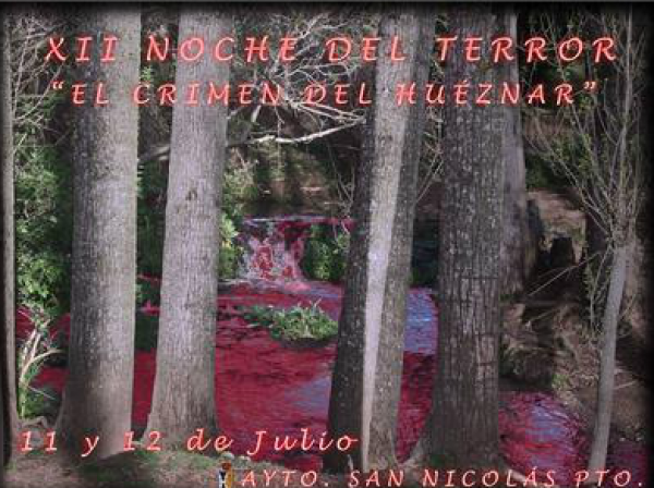 Cartel de XII Noche del Terror en San Nicolás del Puerto 