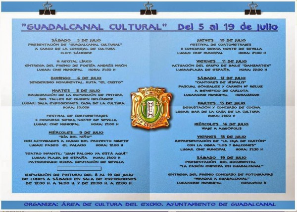 Cartel de Guadalcanal Cultural 