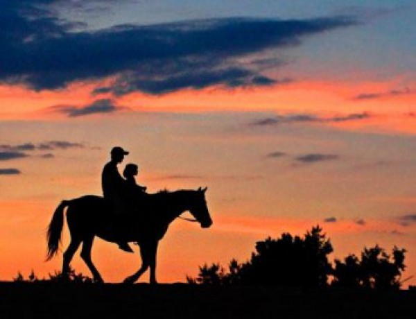 Cartel de Ruta Nocturna a Caballo