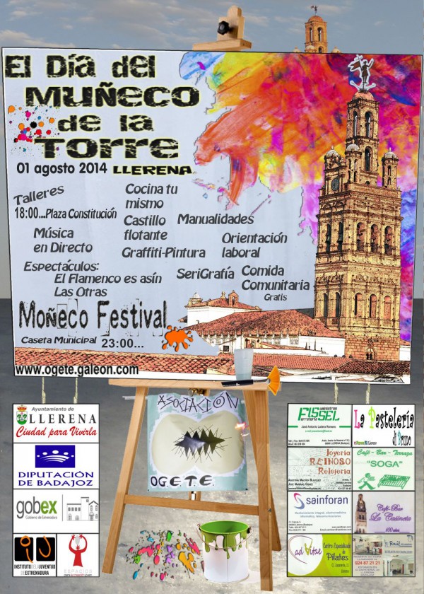 Cartel de II Día del Muñeco de la Torre y Moñeco Festival