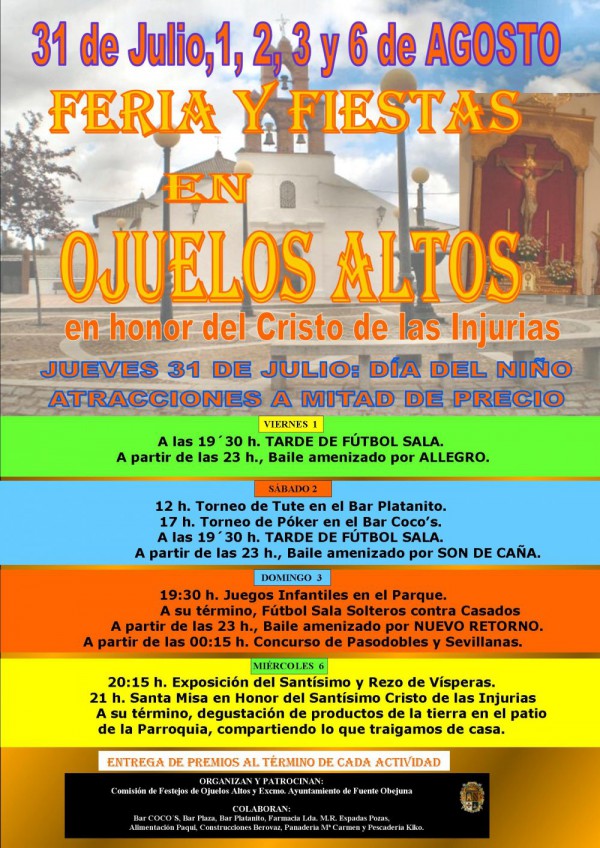 Cartel de Feria y Fiestas de Ojuelos Altos
