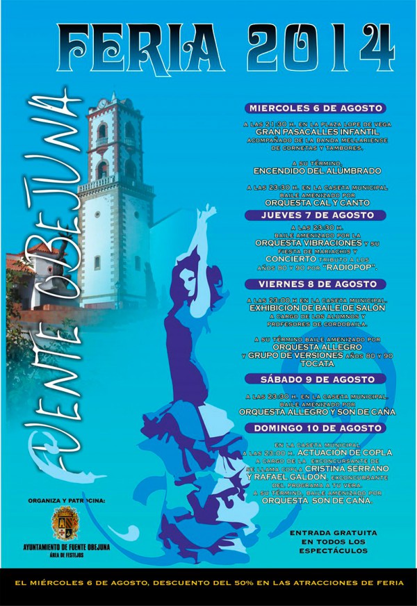 Cartel de Feria 2014 de Fuente Obejuna 