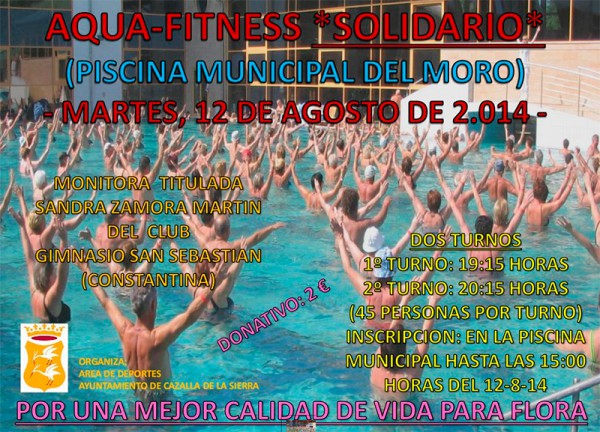 Cartel de Aqua-Fitness Solidario