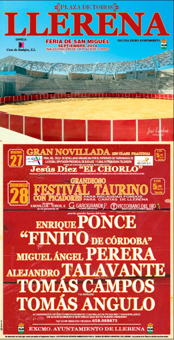 Cartel de Festival Taurino con Picadores 