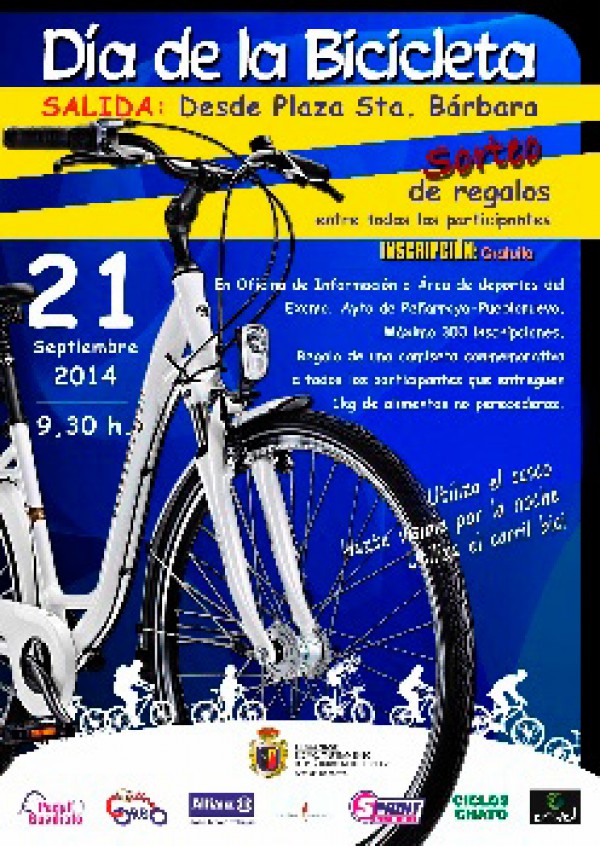 Cartel de Día de la Bicicleta en Peñarroya-Pueblonuevo