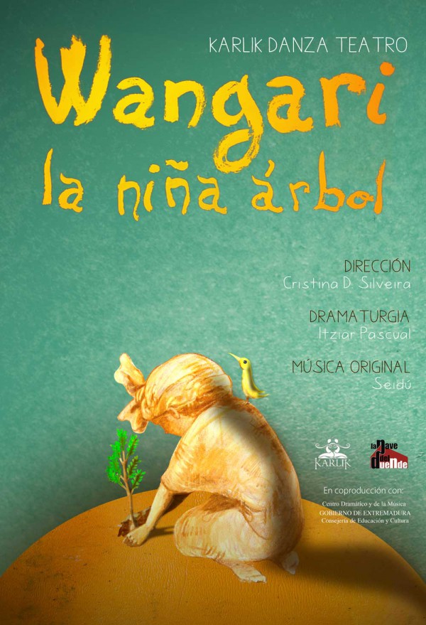 Cartel de Teatro - Wangari la niña árbol