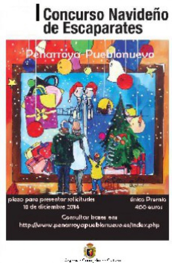 Cartel de I Concurso de Escaparates Navideños 