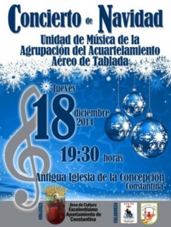 Cartel de Concierto de Navidad en Constantina 