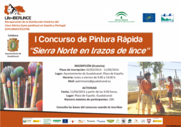 Cartel de I Concurso de pintura rápida "Sierra Norte en Trazos de Lince"