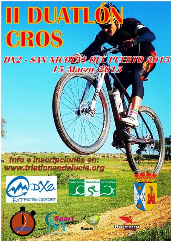 Cartel de II Duatlón Cros San Nicolás del Puerto