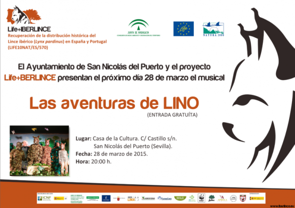Cartel de  Teatro Musical Las aventuras de LINO en San Nicolás del Puerto